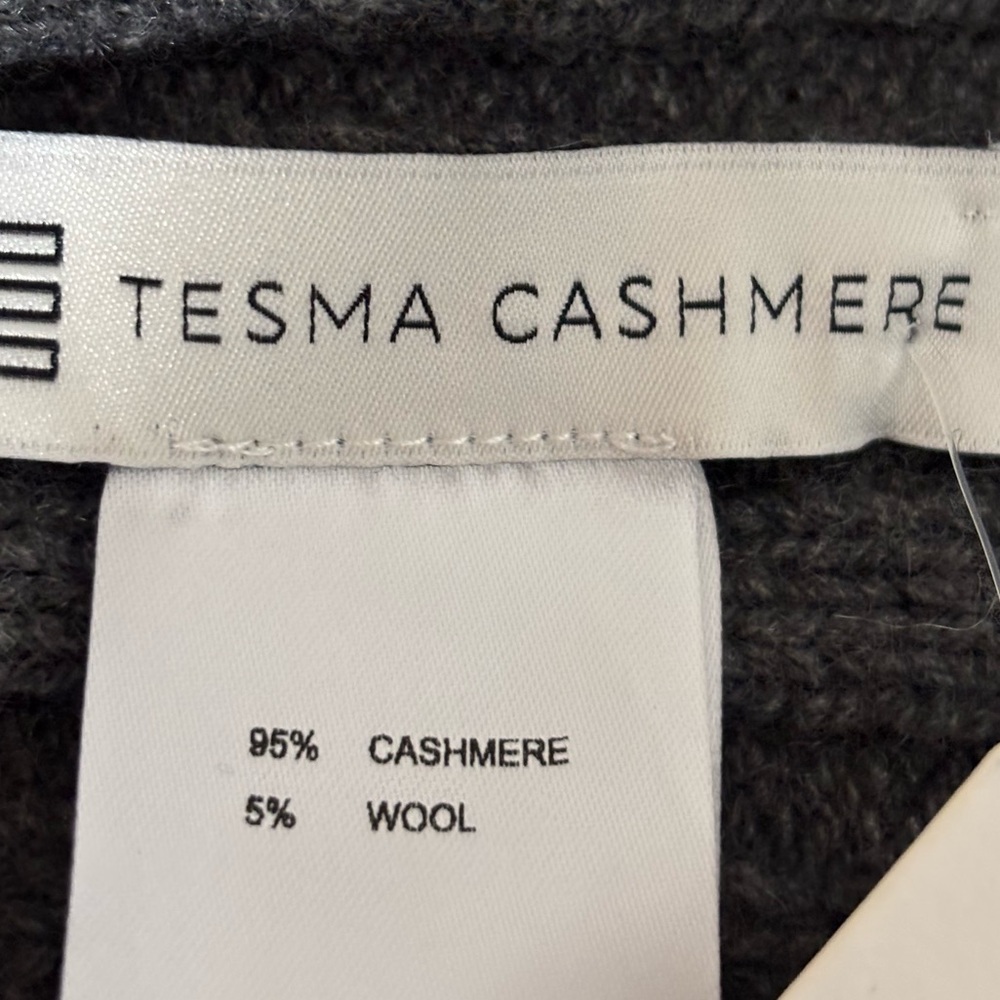 Recycled Cashmere Gray Beanie - Picture 3 of 5